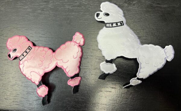 Variation #342646 of Poodle Iron On Patch